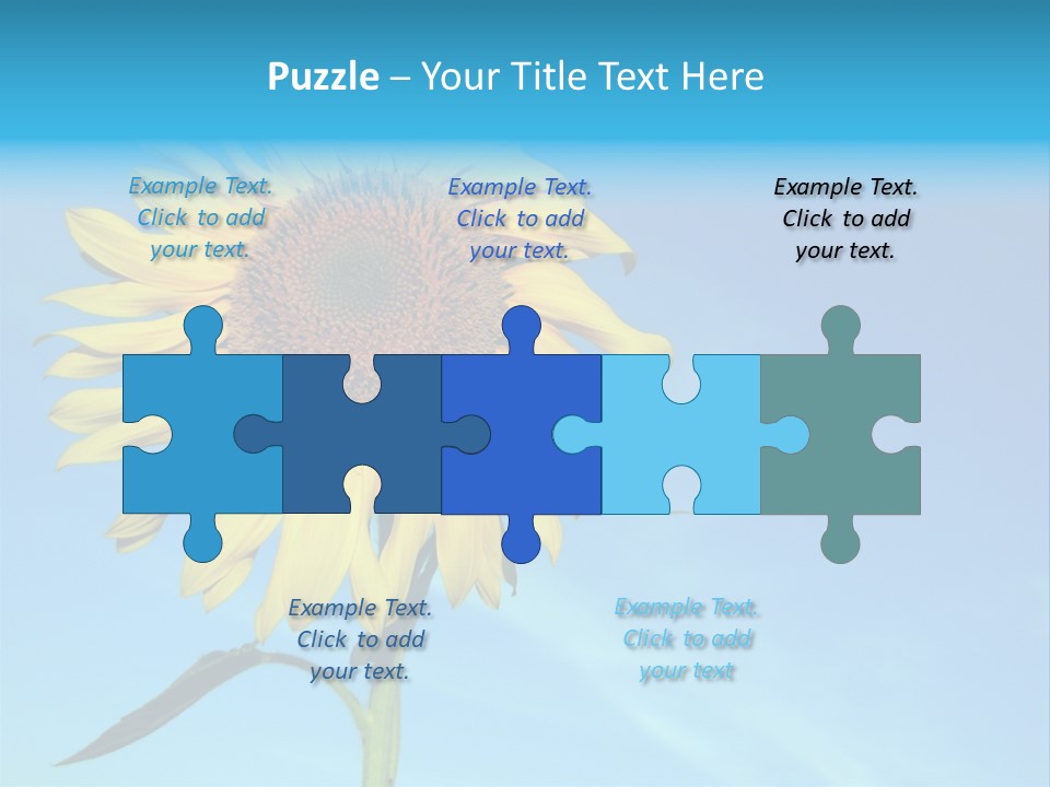 Blossom Yellow Flower PowerPoint Template