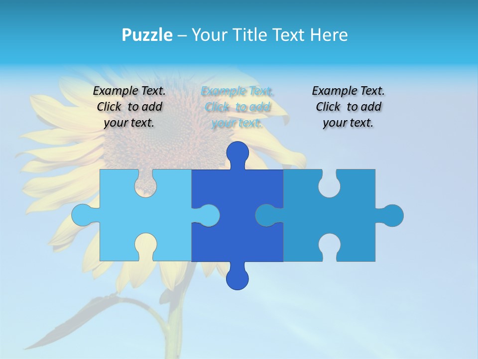 Blossom Yellow Flower PowerPoint Template