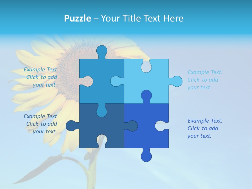 Blossom Yellow Flower PowerPoint Template