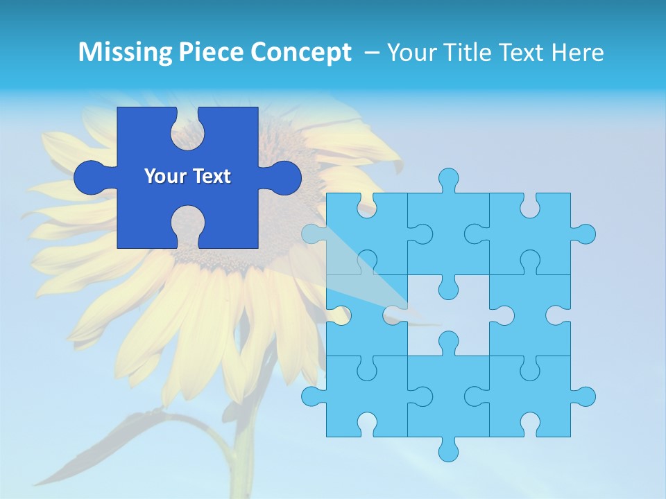 Blossom Yellow Flower PowerPoint Template