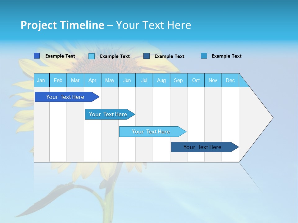 Blossom Yellow Flower PowerPoint Template