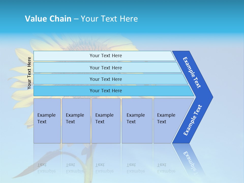 Blossom Yellow Flower PowerPoint Template