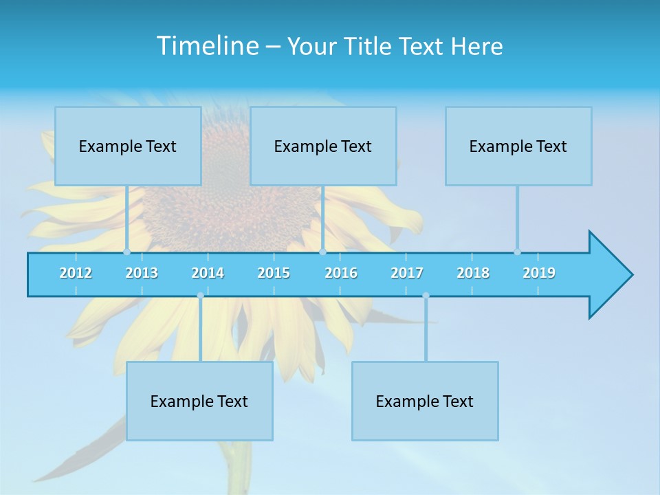 Blossom Yellow Flower PowerPoint Template