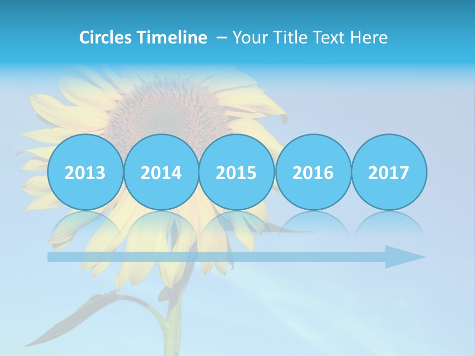 Blossom Yellow Flower PowerPoint Template