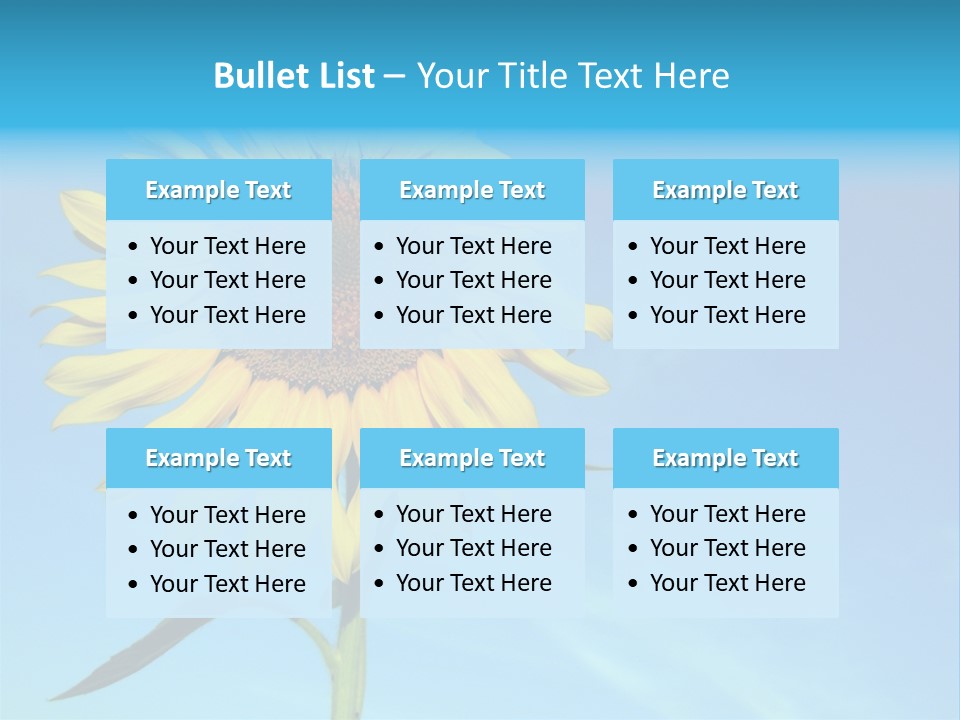 Blossom Yellow Flower PowerPoint Template