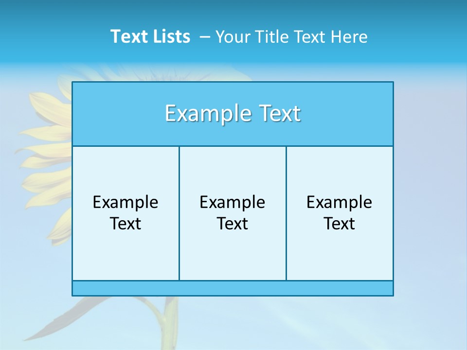 Blossom Yellow Flower PowerPoint Template