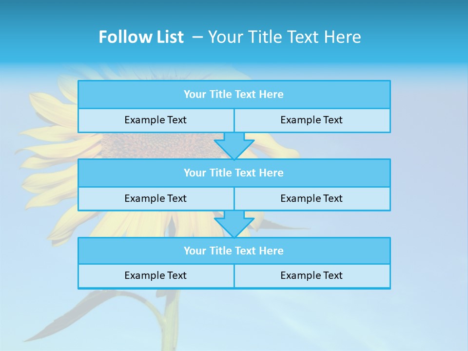 Blossom Yellow Flower PowerPoint Template