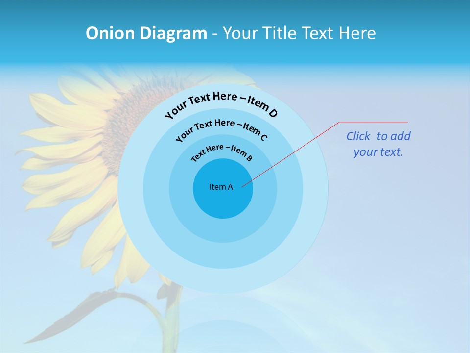 Blossom Yellow Flower PowerPoint Template