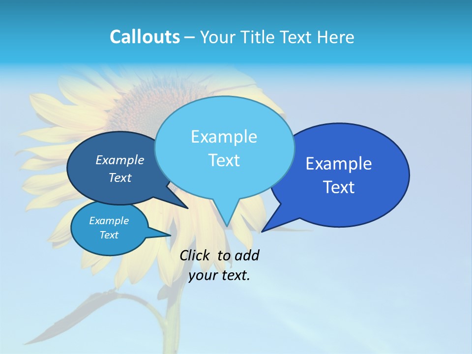 Blossom Yellow Flower PowerPoint Template