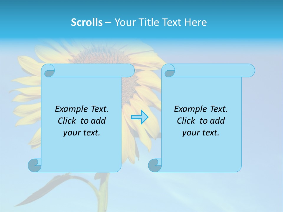 Blossom Yellow Flower PowerPoint Template