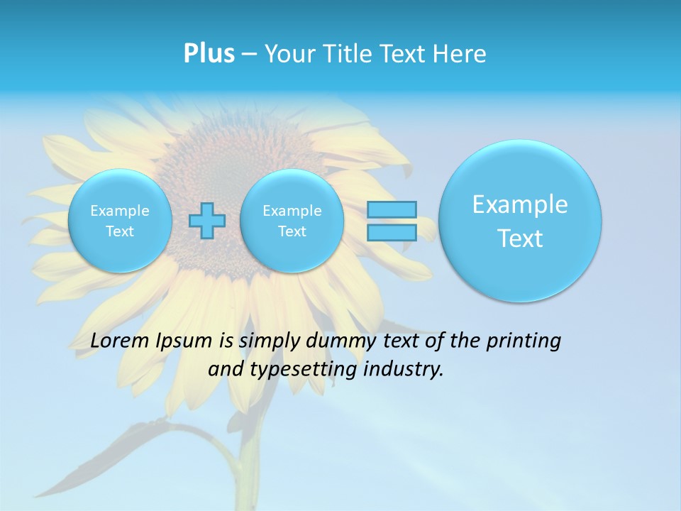 Blossom Yellow Flower PowerPoint Template