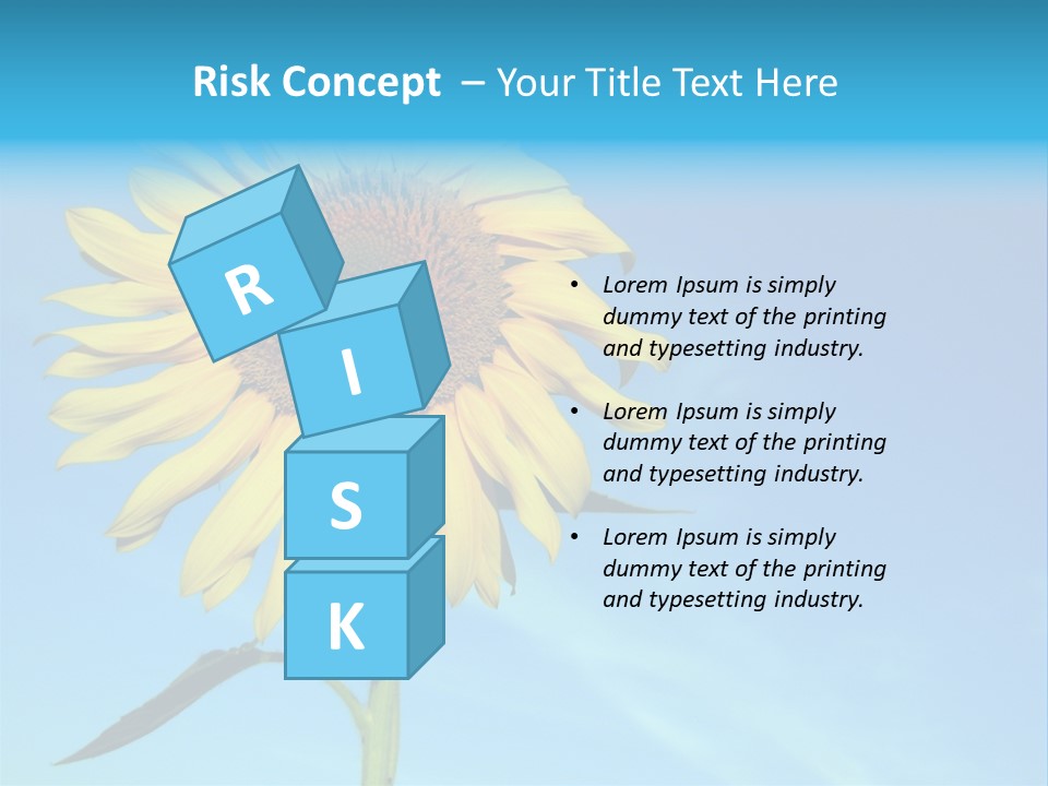 Blossom Yellow Flower PowerPoint Template