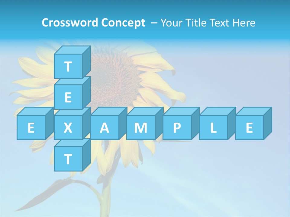 Blossom Yellow Flower PowerPoint Template