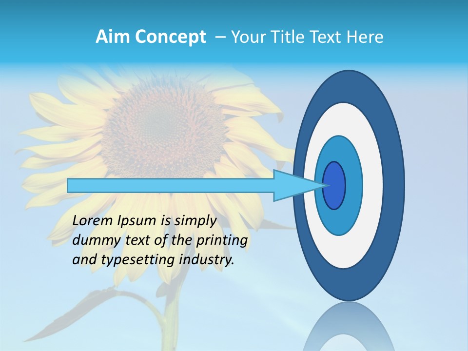 Blossom Yellow Flower PowerPoint Template