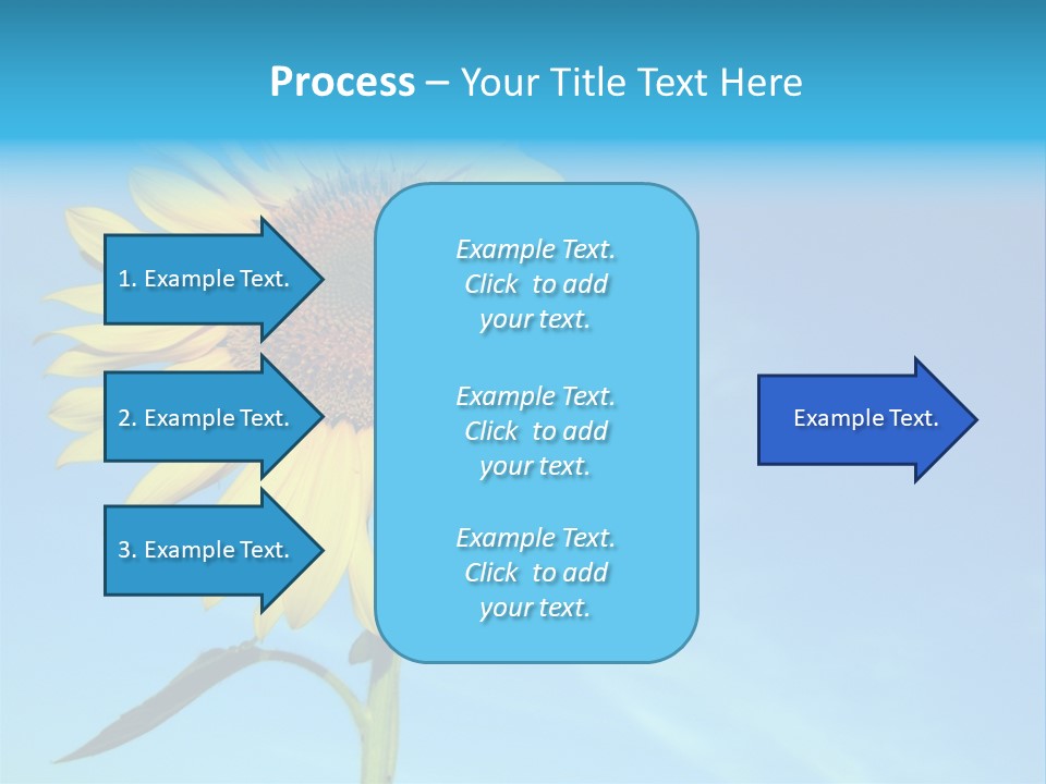 Blossom Yellow Flower PowerPoint Template