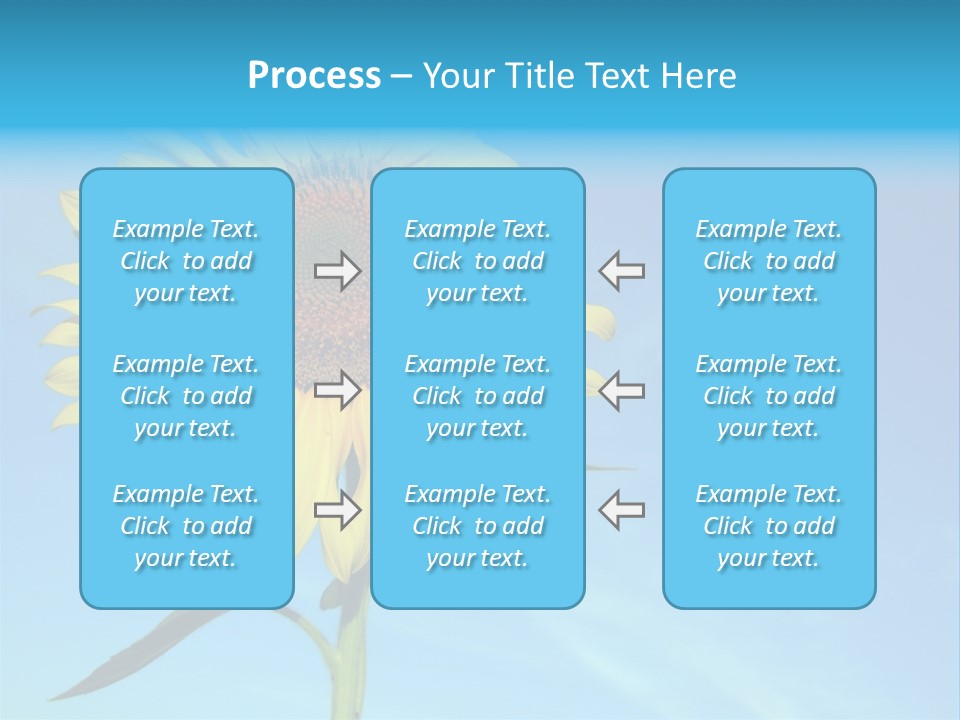Blossom Yellow Flower PowerPoint Template