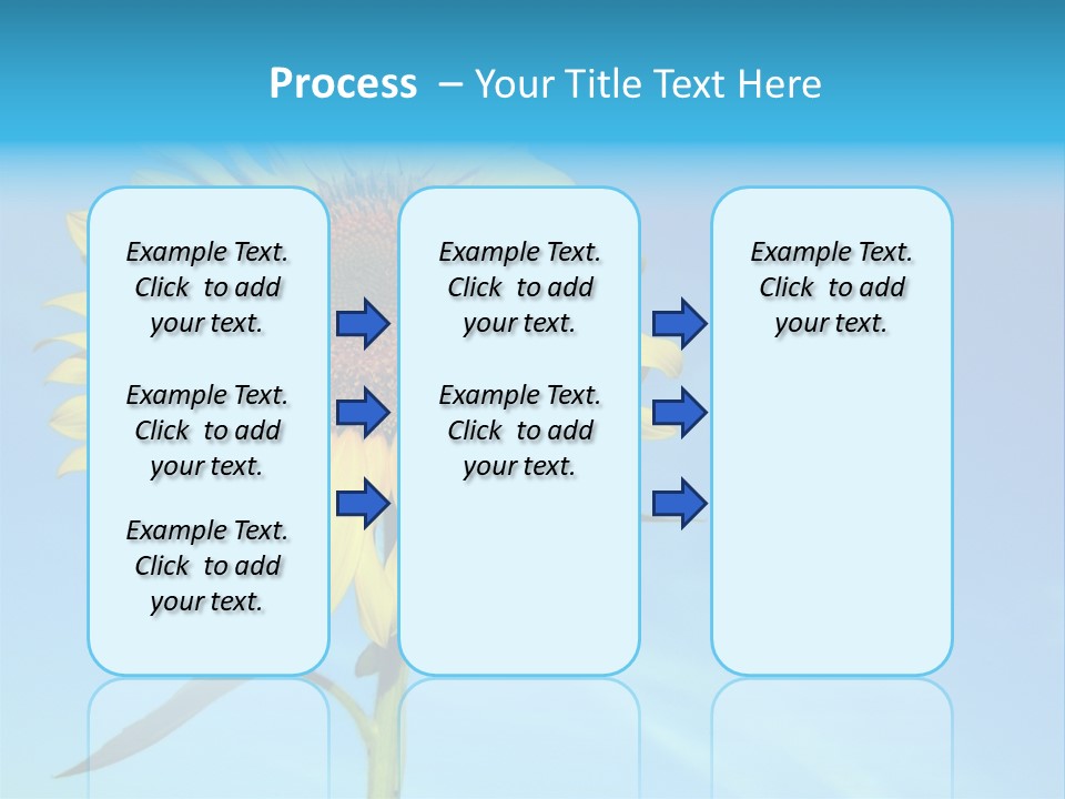 Blossom Yellow Flower PowerPoint Template