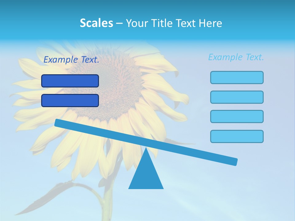 Blossom Yellow Flower PowerPoint Template