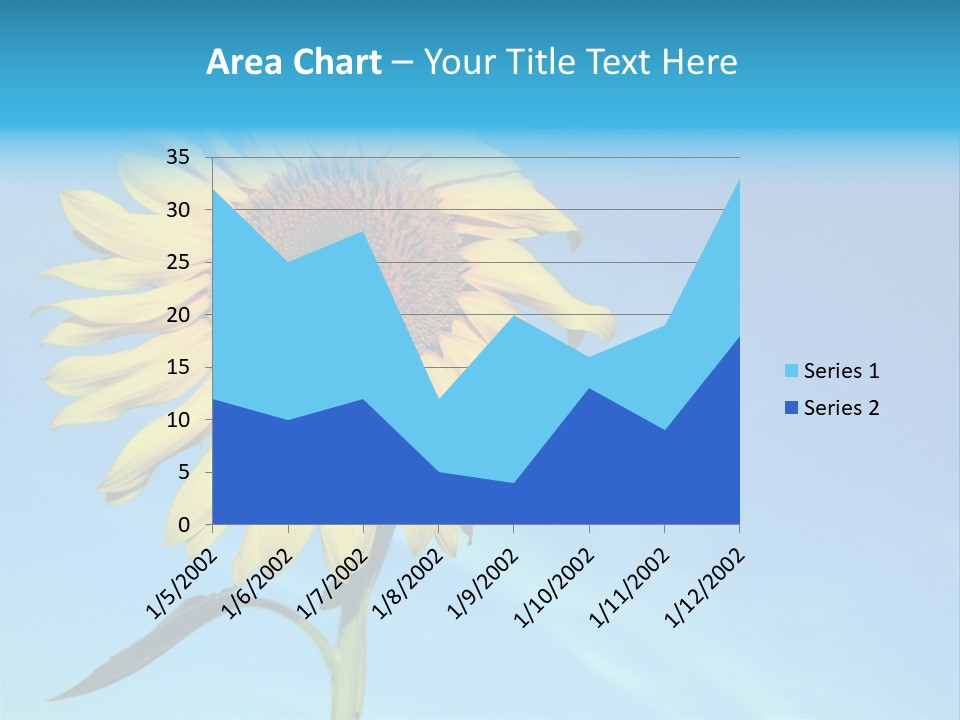 Blossom Yellow Flower PowerPoint Template