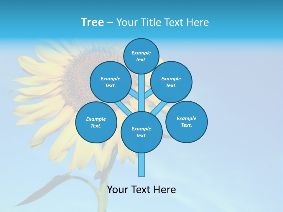 Blossom Yellow Flower PowerPoint Template