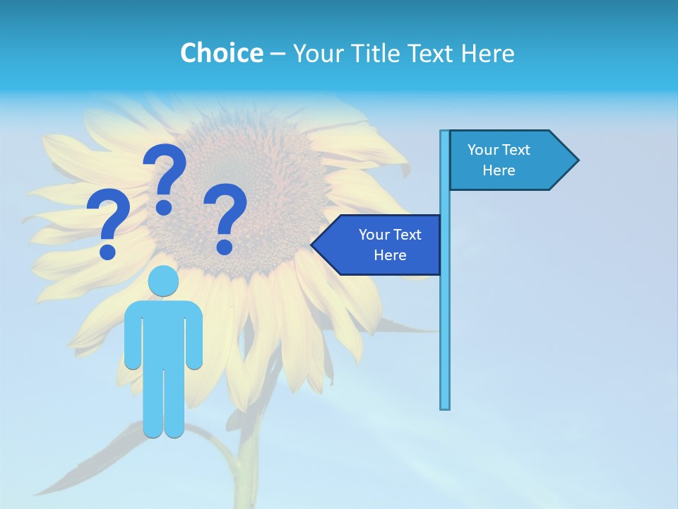 Blossom Yellow Flower PowerPoint Template