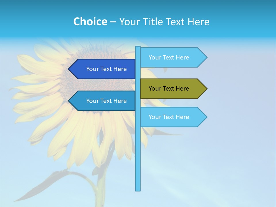Blossom Yellow Flower PowerPoint Template