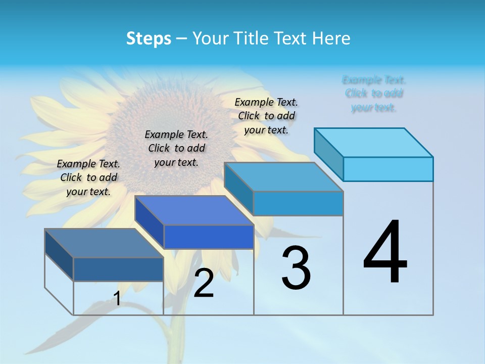 Blossom Yellow Flower PowerPoint Template