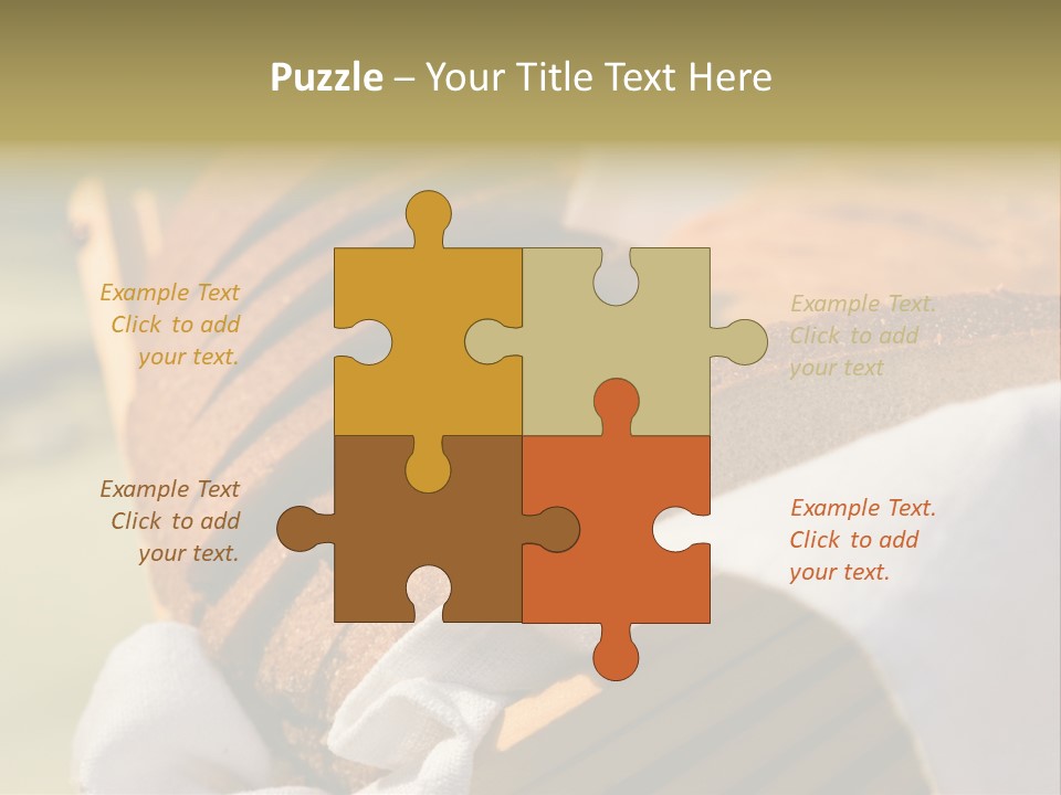 Sliced Healthy Slice PowerPoint Template