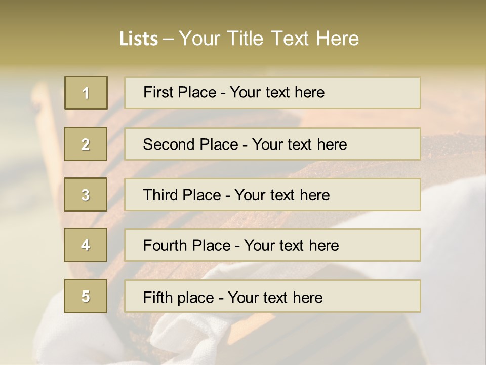 Sliced Healthy Slice PowerPoint Template