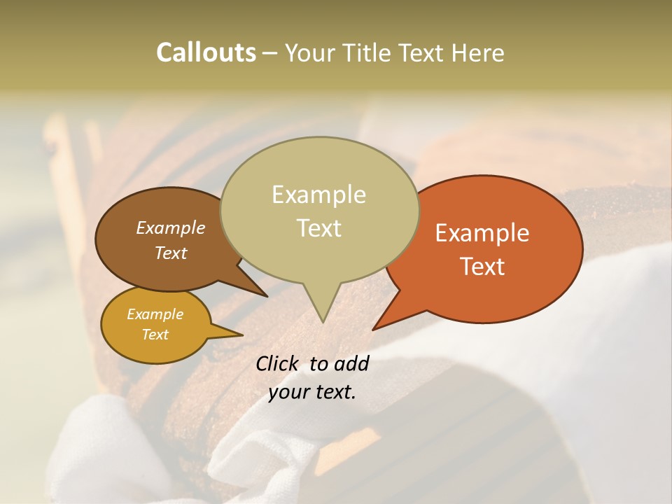 Sliced Healthy Slice PowerPoint Template