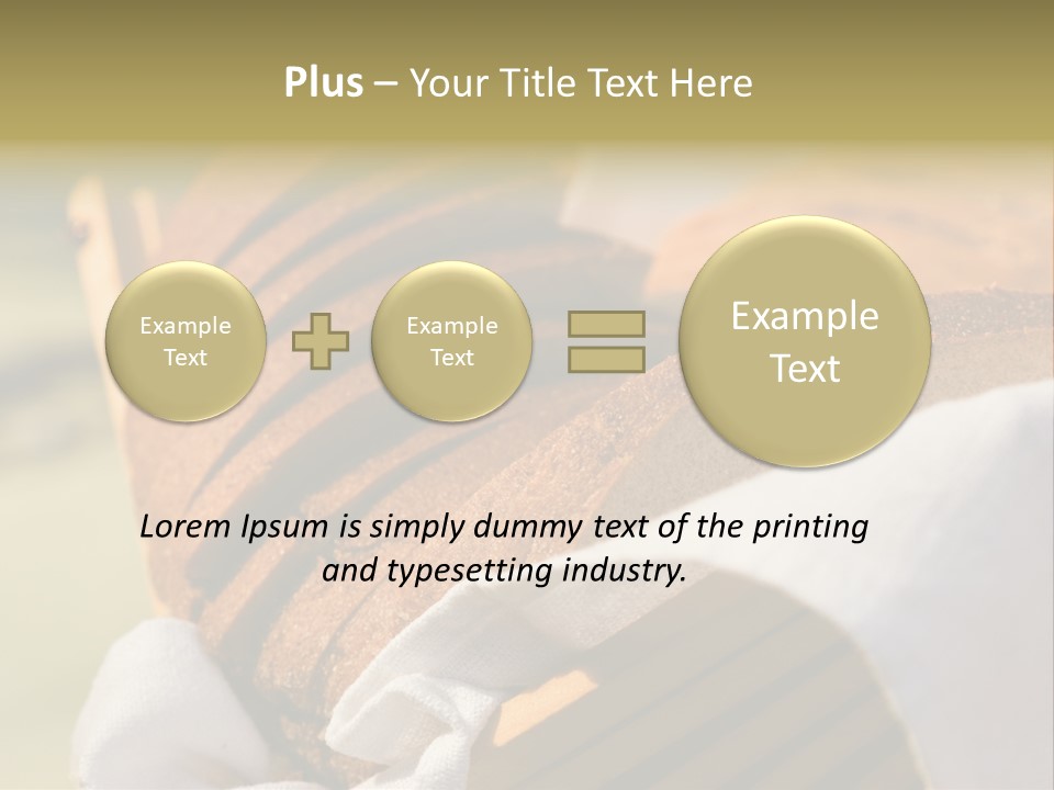 Sliced Healthy Slice PowerPoint Template