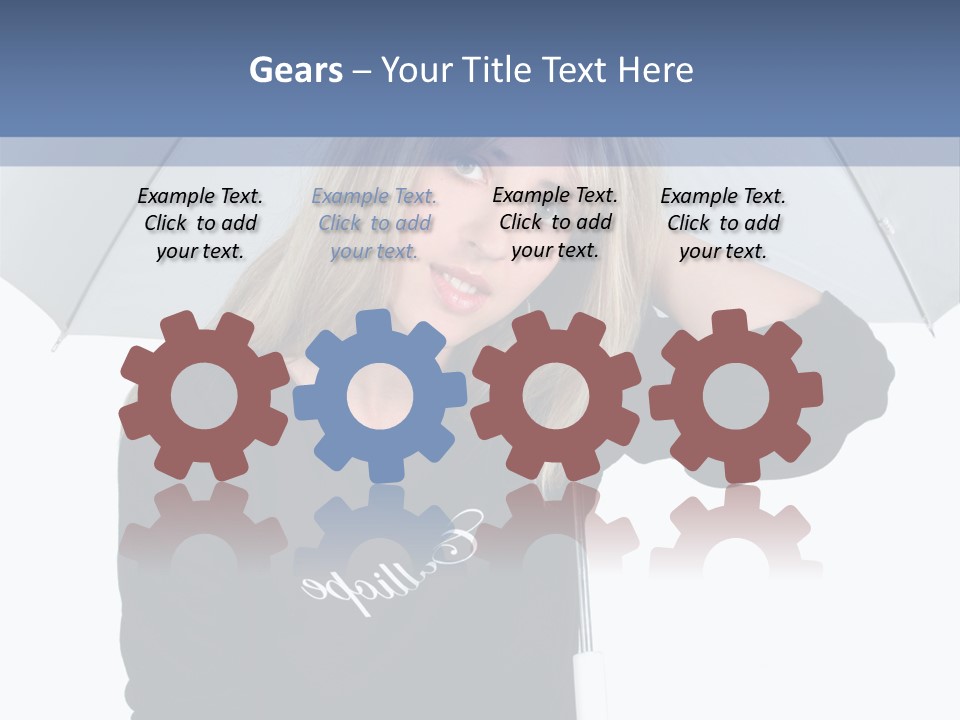 Smiling People Studio PowerPoint Template