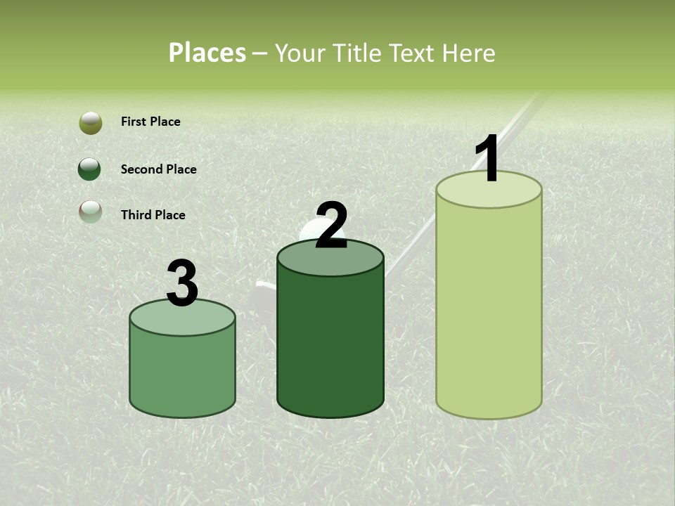 Golfer Tiger Woods Golfing PowerPoint Template