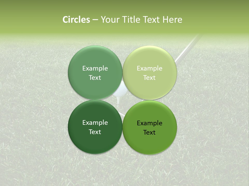 Golfer Tiger Woods Golfing PowerPoint Template