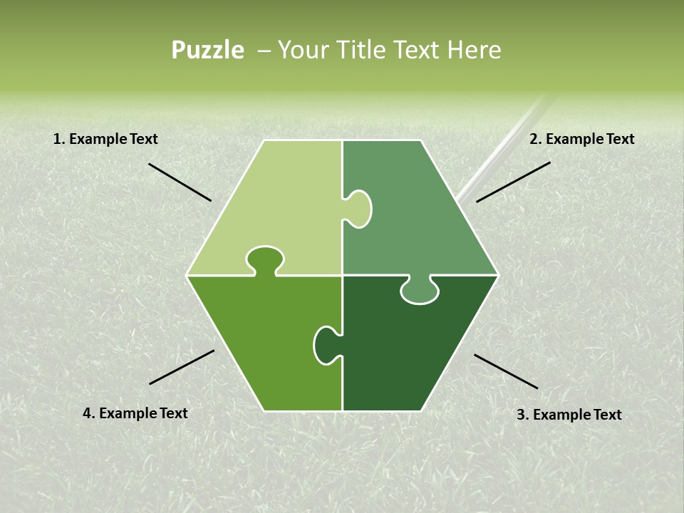 Golfer Tiger Woods Golfing PowerPoint Template