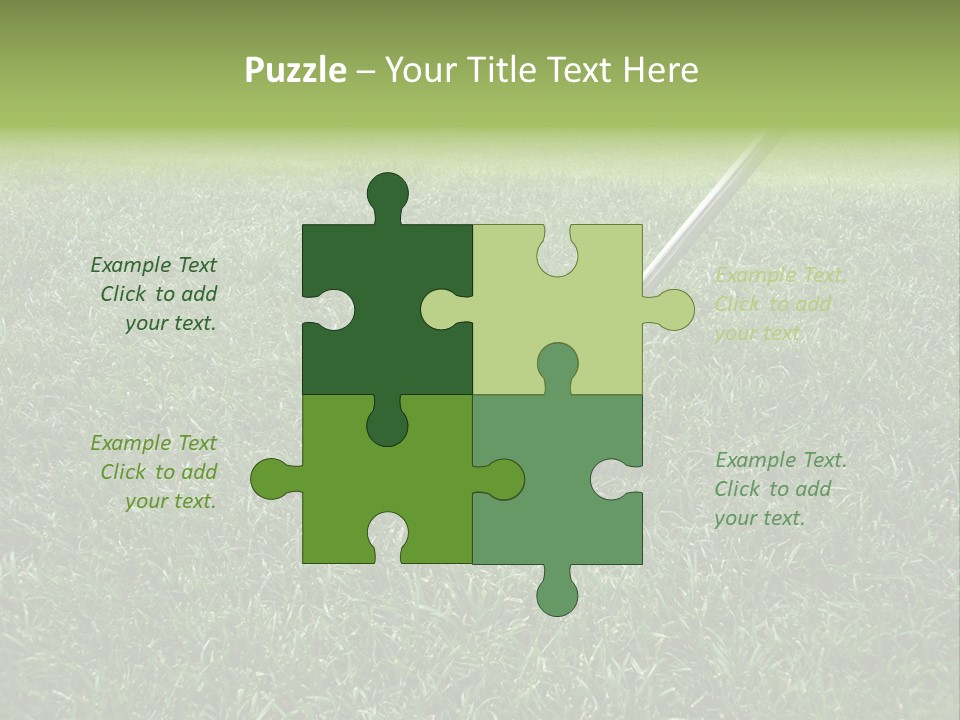 Golfer Tiger Woods Golfing PowerPoint Template