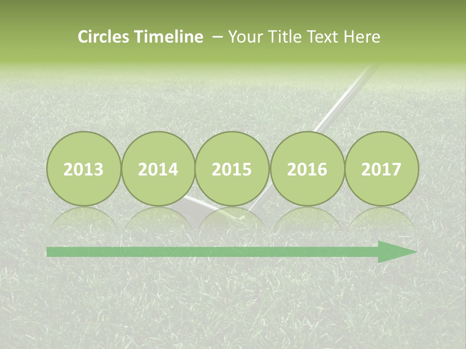 Golfer Tiger Woods Golfing PowerPoint Template