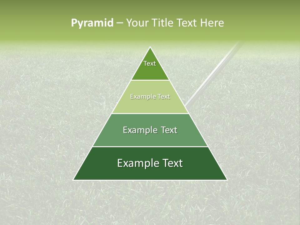 Golfer Tiger Woods Golfing PowerPoint Template