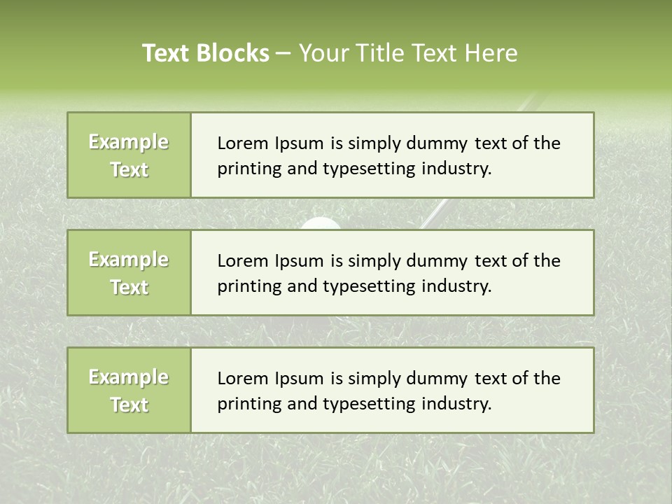 Golfer Tiger Woods Golfing PowerPoint Template