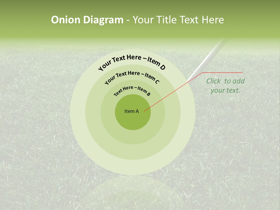 Golfer Tiger Woods Golfing PowerPoint Template