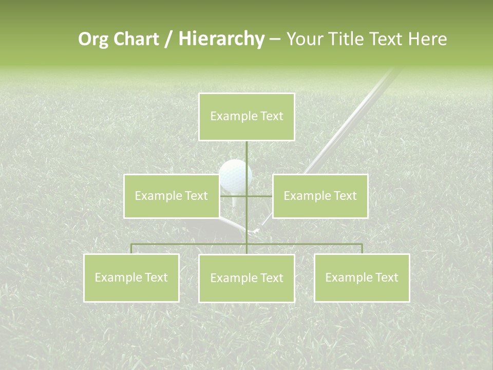 Golfer Tiger Woods Golfing PowerPoint Template