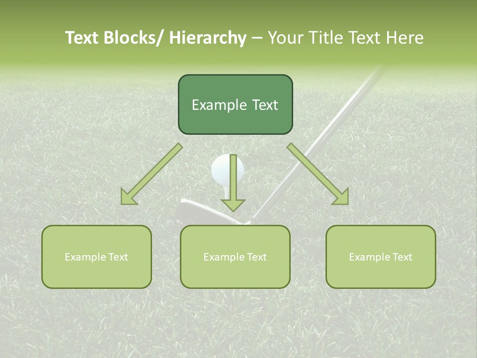 Golfer Tiger Woods Golfing PowerPoint Template