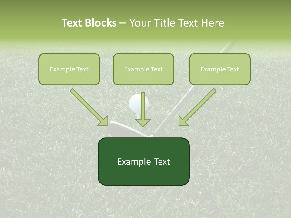 Golfer Tiger Woods Golfing PowerPoint Template