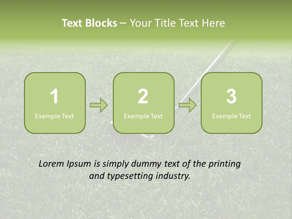 Golfer Tiger Woods Golfing PowerPoint Template