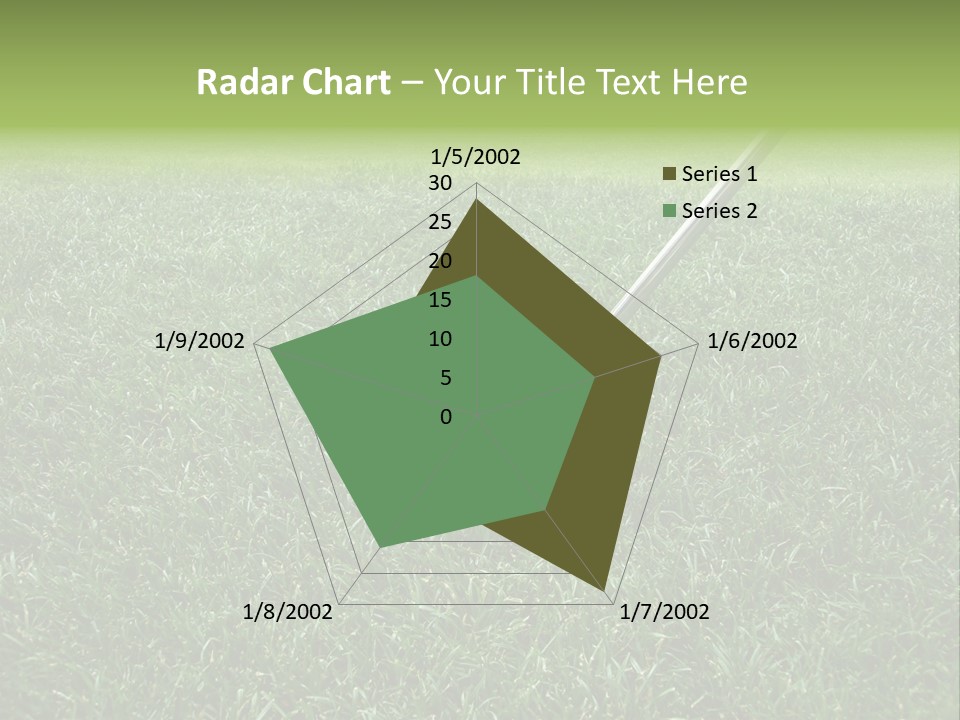 Golfer Tiger Woods Golfing PowerPoint Template