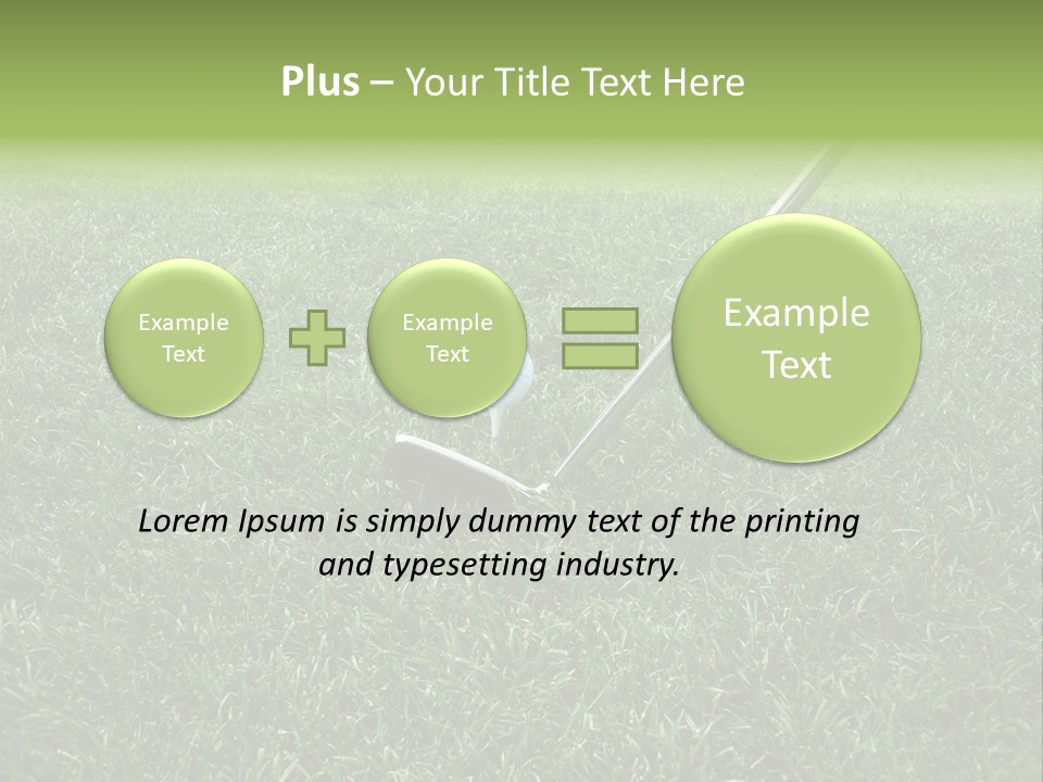 Golfer Tiger Woods Golfing PowerPoint Template