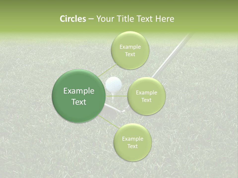 Golfer Tiger Woods Golfing PowerPoint Template