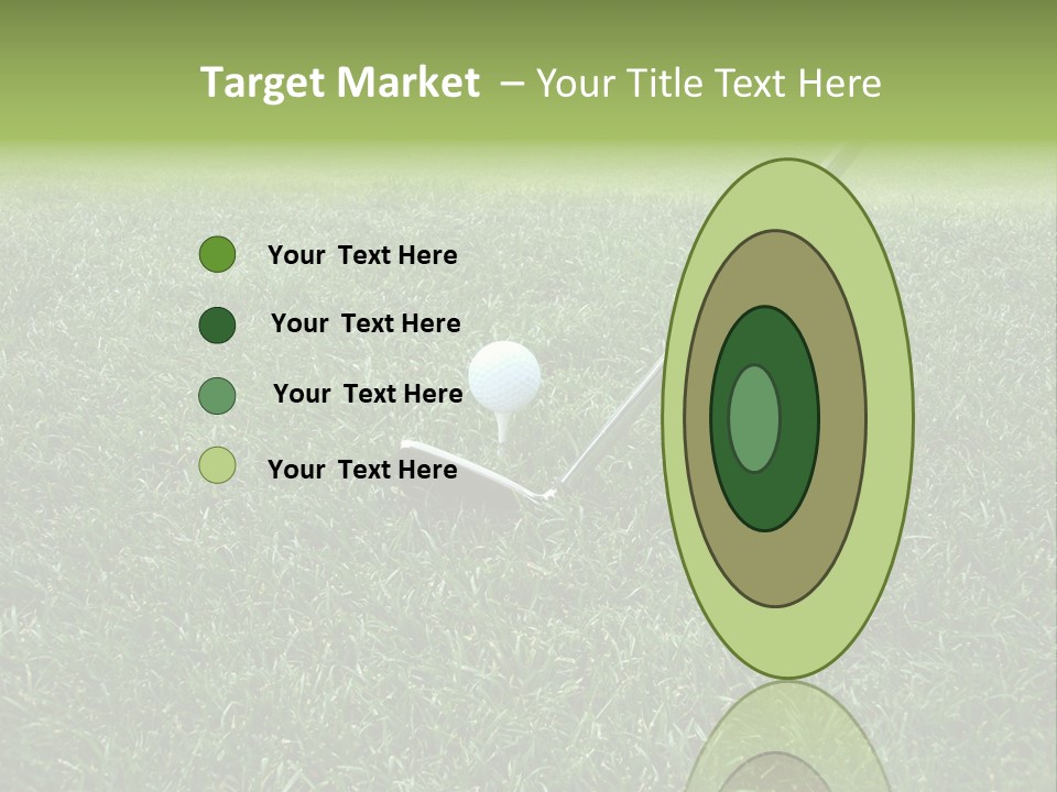 Golfer Tiger Woods Golfing PowerPoint Template