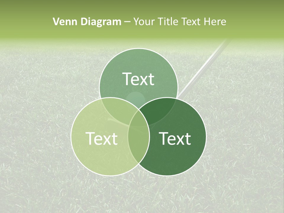 Golfer Tiger Woods Golfing PowerPoint Template