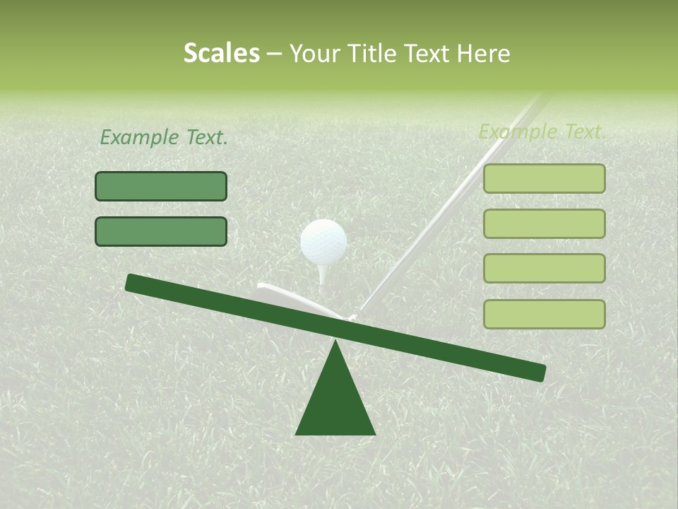 Golfer Tiger Woods Golfing PowerPoint Template